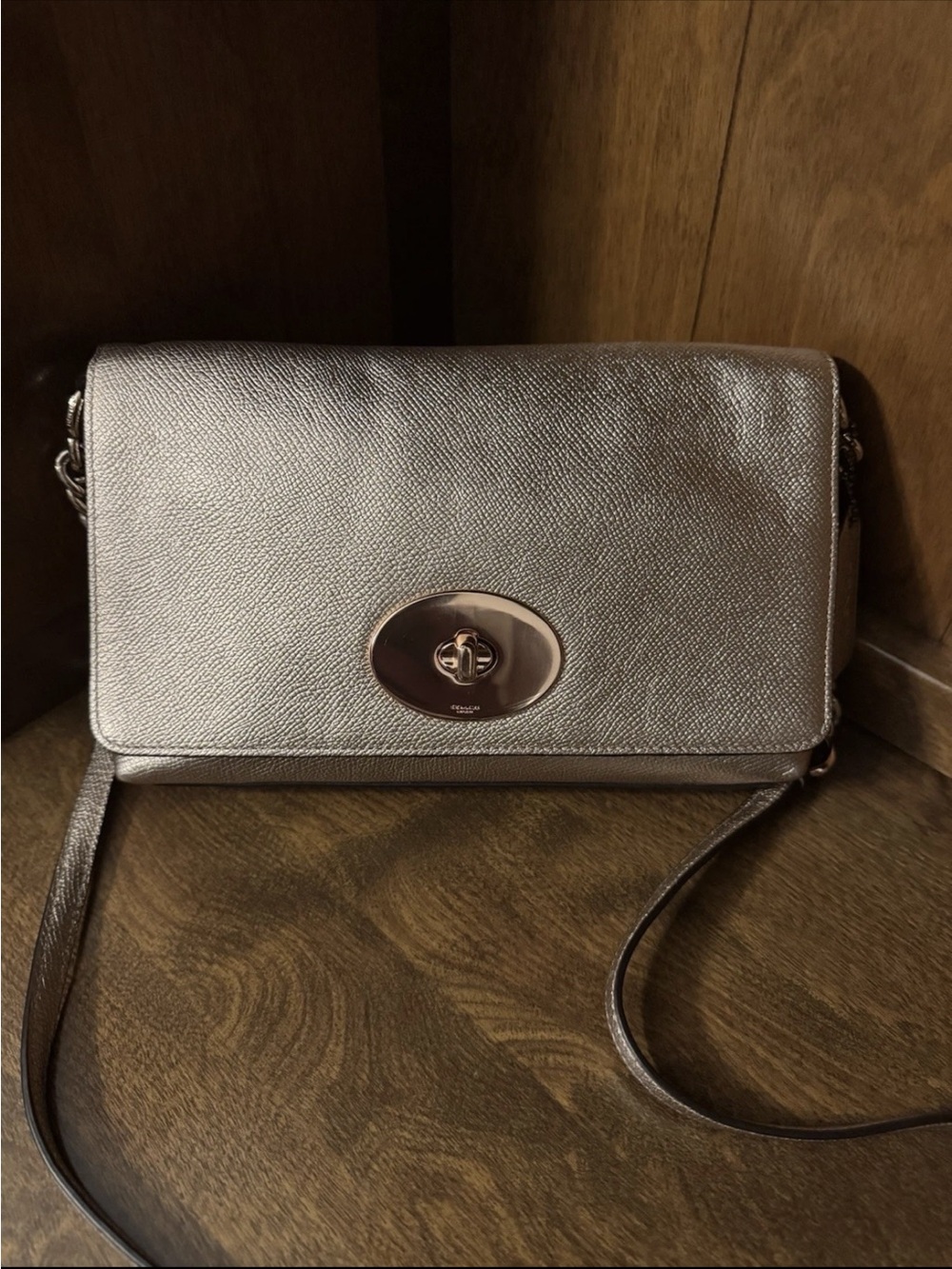 COACH SHOULDER BAG 53236  
CHAIN STRAP Rose Gold